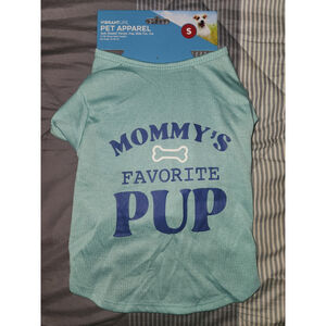 Vibrant Life Dog T-Shirt MOMMY's Favorite Pup Blue Fits Dogs 10-20 LBS NWT Small